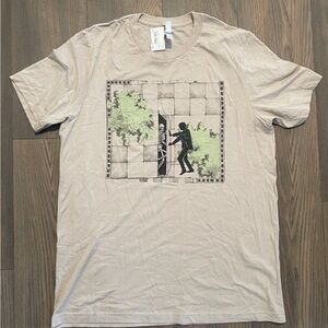 MGMT TOUR 2019 - Beige Graphic Tee with Unique Design